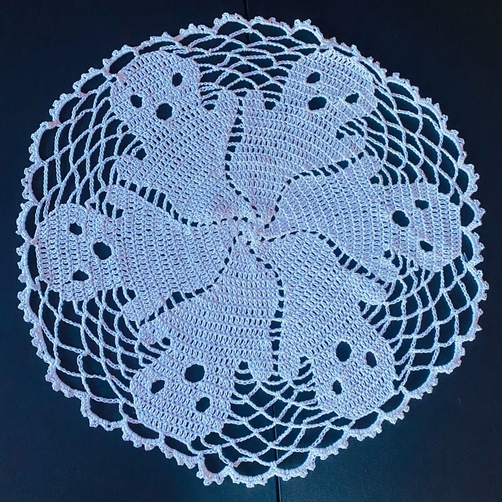 Ghost doily by handmade